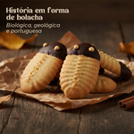 Trilobites Biológicas Geocakes em ambiente de outono — História em forma de bolacha