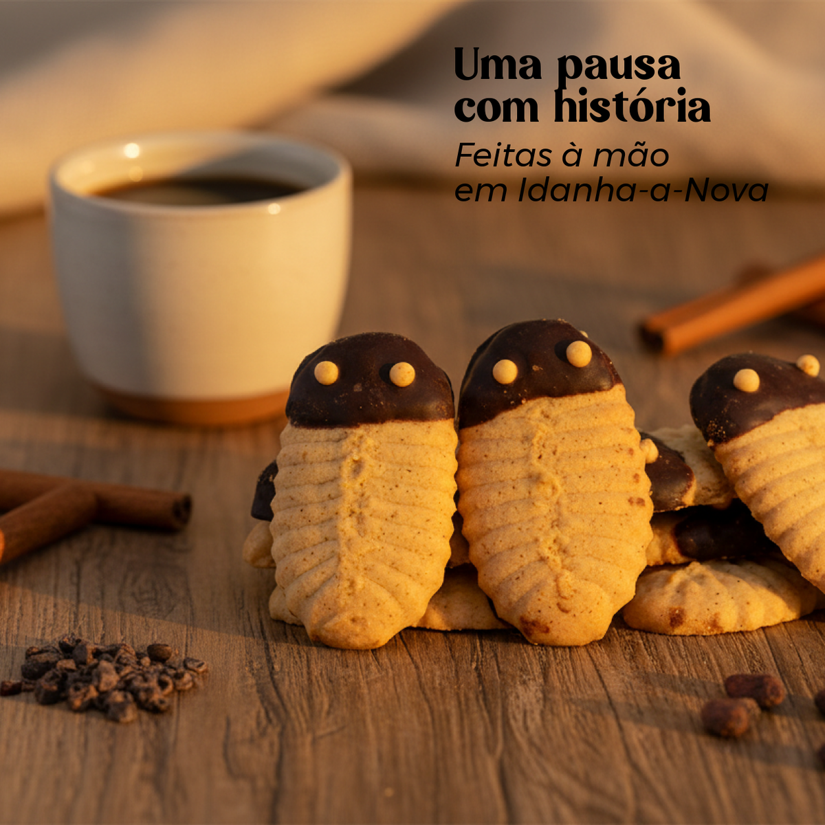 Trilobites Biológicas Geocakes com café — Uma pausa com história