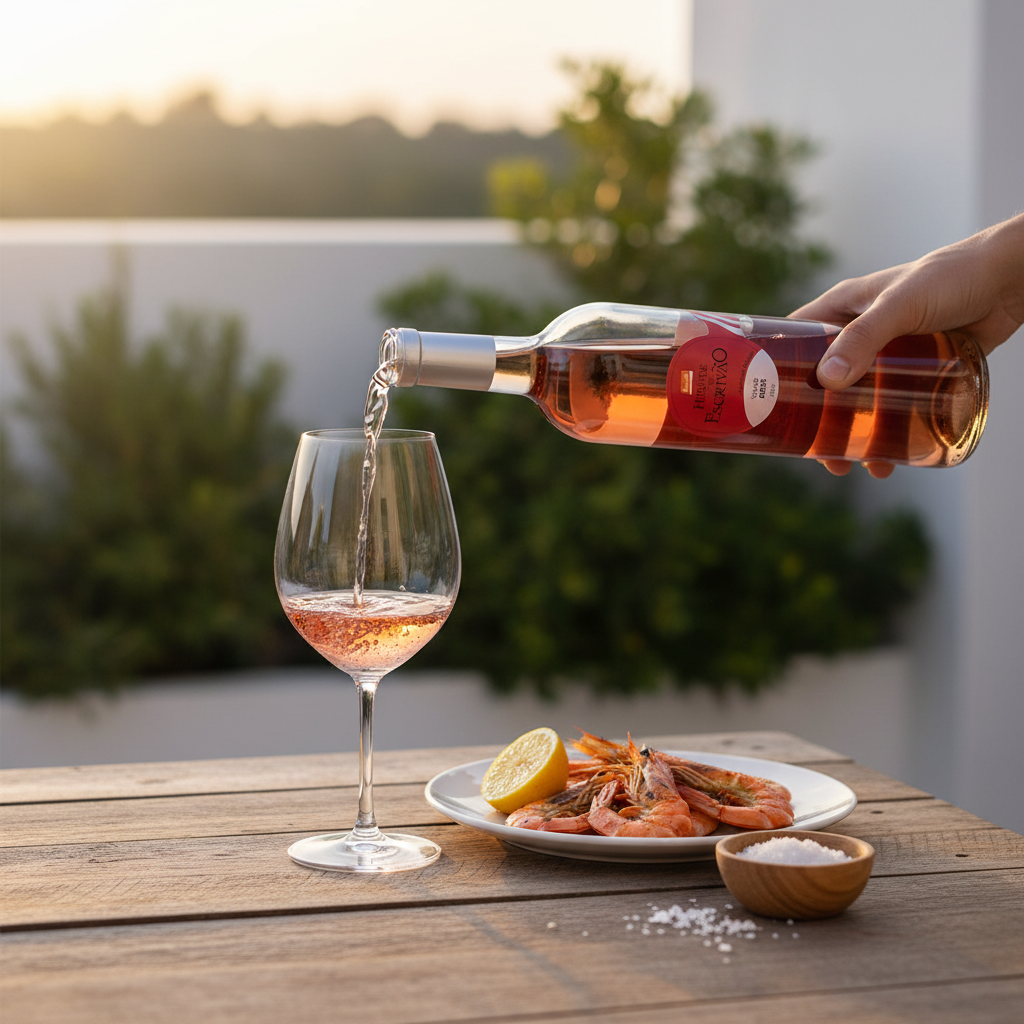 Vinho Rosé Herdade do Escrivão — Petisco de Verão sem gelo